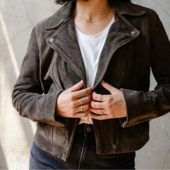 Suede Moto Jacket - Picture 4 of 7